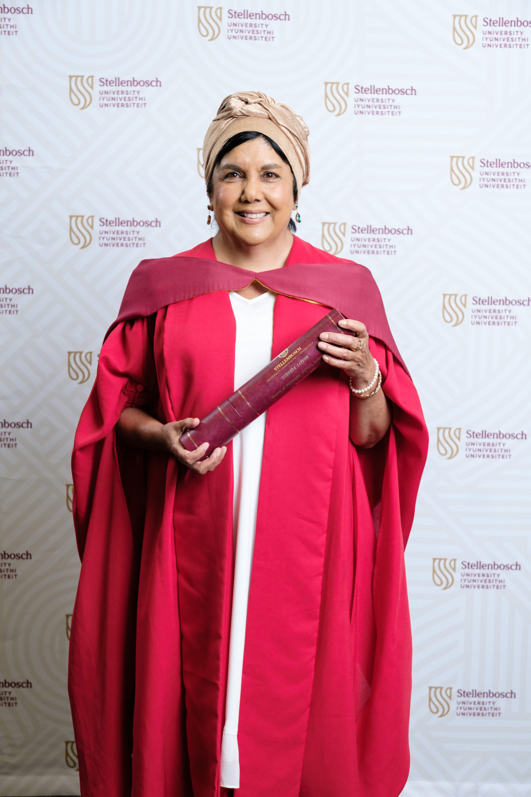 Zubeida Jaffer receives honoris causa degree From Stellenbosch University, Monday 5th December 2022 at 9am
