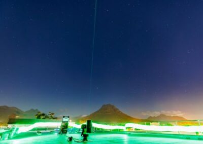 Stellenbosch University's engineering building rooftop served as a ground station during a 10-day testing period. Photo Credit: Ignus Dreyers