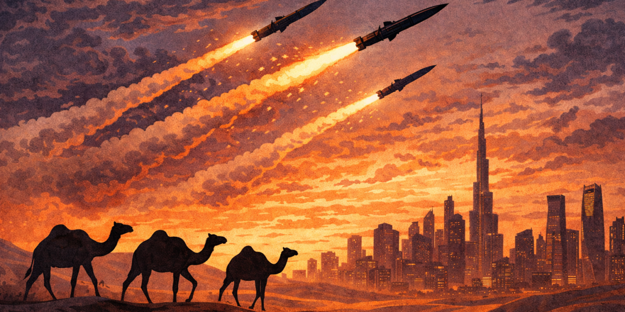 Are the camels on the horizon?