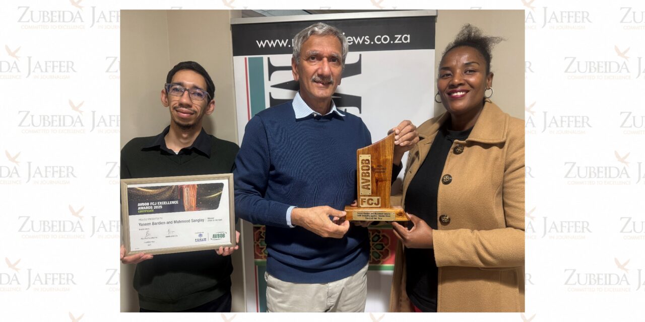 Two Muslim Views journalists win Story of the Year Award for expose of the sale of fake holy water in South Africa